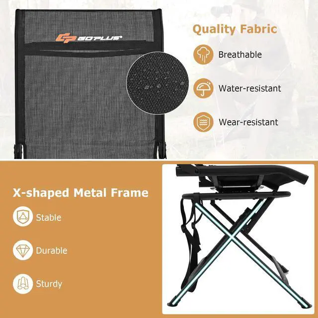 Alt view image 5 of 7 - Hunting Chair, 360° Swivel Hunting Blind Chair with Carrying Strap, 330LBS Capacity, Folding Silent Deer Hunting Chair, Portable Ground Blind Chair for Fishing Camping, No Assembly