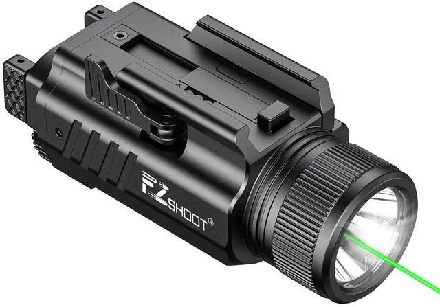 Main image of 2000 Lumen Pistol Light Laser Combo, Magnetic Rechargeable Green Laser Light Combo with Quick Release Adjustable Slide Rail, Picatinny Flashlight for Home Defense, Range Training, Hunting
