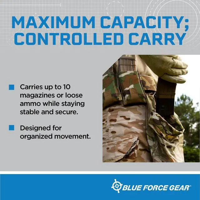 Alt view image 6 of 7 - MOLLE Dump Pouch, Roll-Up Utility Drop Bag | Compact MOLLE Pouch Holds Mags, Ammo or Small Gear - Drawstring Design for Belt, Vest or Field Setups