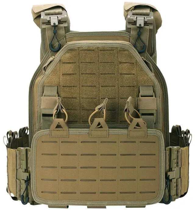 Main image of Tactical Vest for Men Quick Release Laser-Cutting Modular Vest for Outdoor