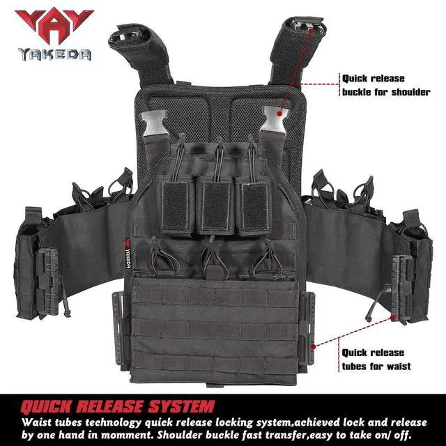 Alt view image 4 of 6 - Camo Tactical Outdoor Carrier Vest