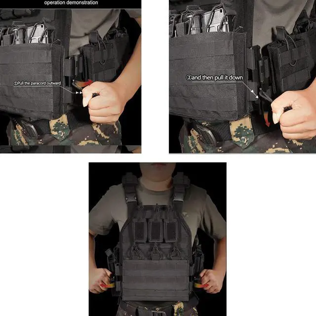 Alt view image 5 of 6 - Camo Tactical Outdoor Carrier Vest