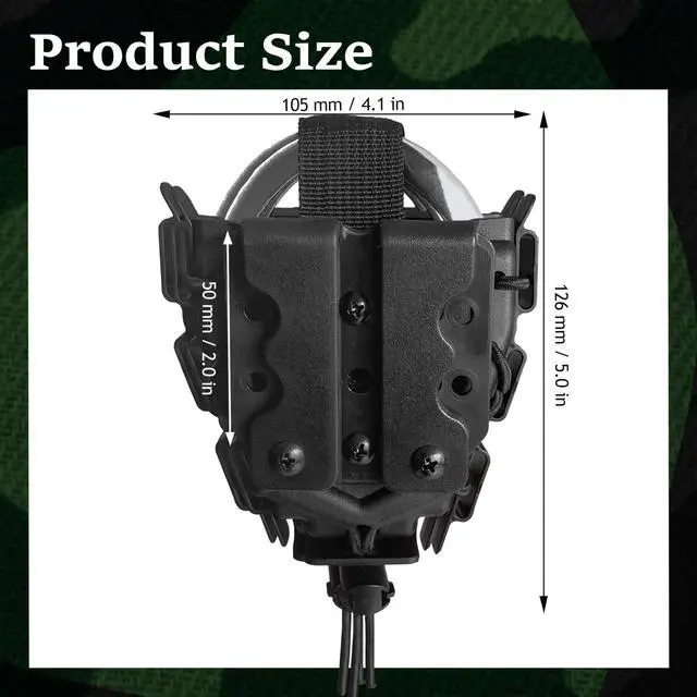 Alt view image 5 of 7 - Molle Handcuff Pouch, Cuff Case for Duty Belt, Fit Handcuff Holder for Duty Belt and Handcuffs Holster