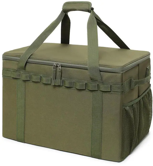 Main image of Tactical Camping Storage Bag - 46L Utility Tote Bag Trunk Organizer (Army Green)