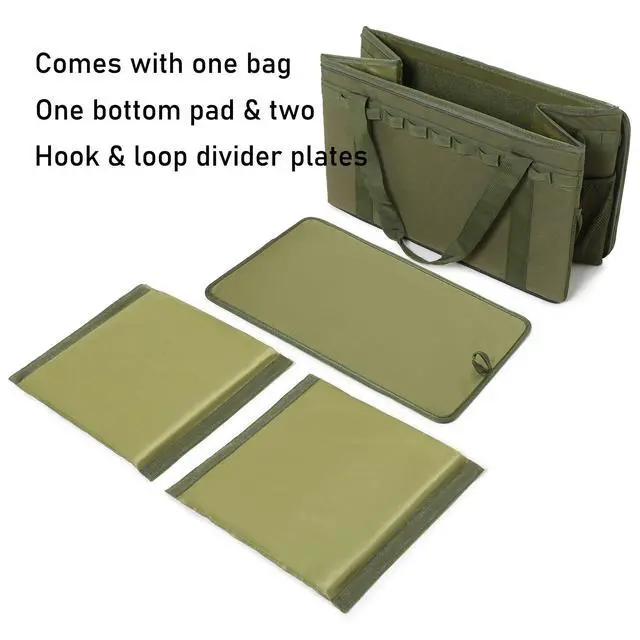 Alt view image 5 of 6 - Tactical Camping Storage Bag - 46L Utility Tote Bag Trunk Organizer (Army Green)