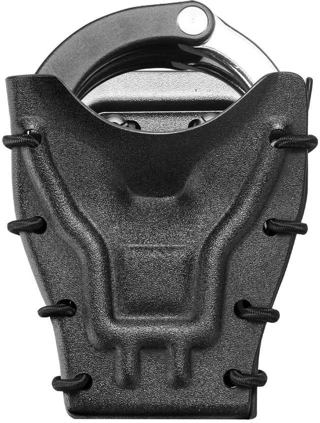 Main image of Handcuff Case Compatible with ASP, Chain, Hinged, and Rigid Folding Handcuffs OWB Kydex Cuff Holder with Belt Clip or MOLLE Mount Fits 1.5"-2.25" Belts Black/Basketweave Options