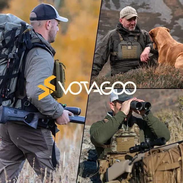 Alt view image 7 of 7 - Tactical Chest Rig Bag, 3L Utility Hypalon Molle Chest Rig With Map Pocket 500D Cordura Chest Bag for Hunting Workouts (Multicam)
