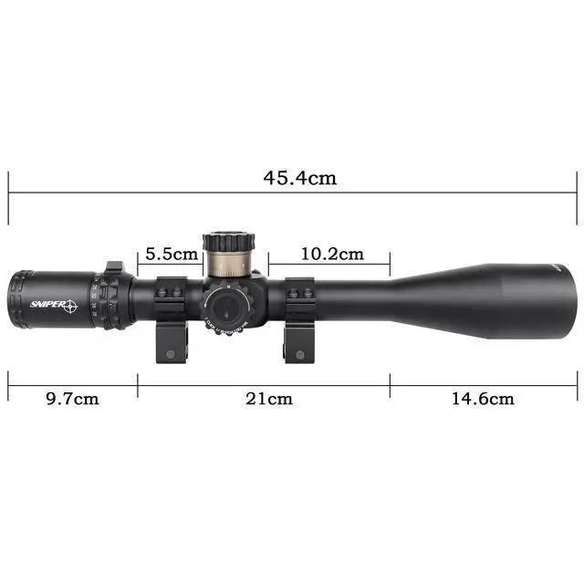 Alt view image 3 of 7 - Rifle Scope 5.9-39X56 35mm First Focal Plane Riflescope, Long Range Rifle Scope MOA Reticle (VT5.9-39X56FFP)