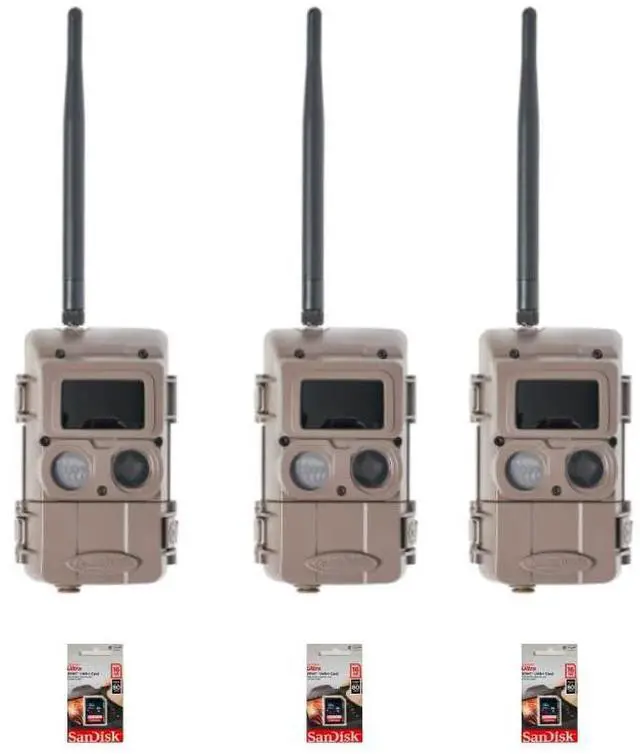 Main image of Cuddeback 3 Blackflash Cameras L Series and 3 16GB SD Cards New