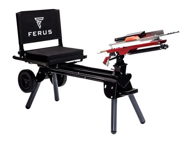 Main image of Outdoors Clay Thrower MT250 Mobile Sporting Clay Target Thrower - Clay Pigeon Thrower - Skeet and Trap Thrower, Red and Gray