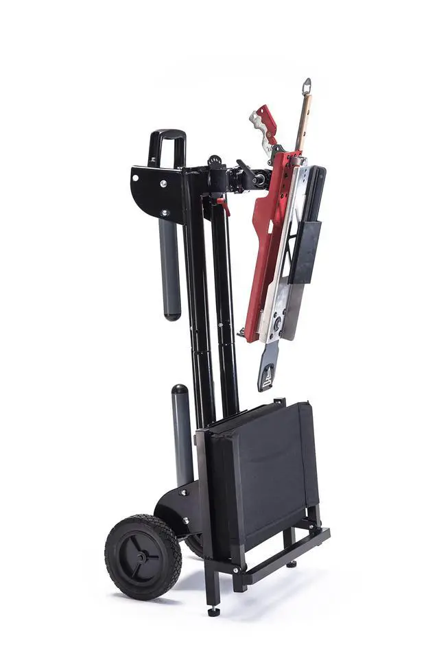 Alt view image 2 of 5 - Outdoors Clay Thrower MT250 Mobile Sporting Clay Target Thrower - Clay Pigeon Thrower - Skeet and Trap Thrower, Red and Gray