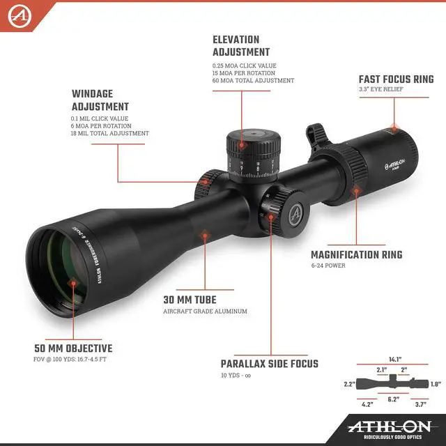 Alt view image 4 of 7 - Forerunner 6-24x50 FFP Rifle Scope