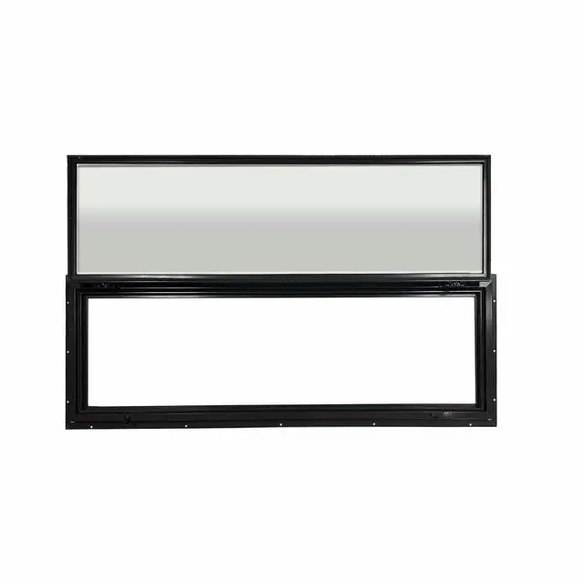 Alt view image 2 of 5 - Elusive Wildlife Original Deer Blind Window, Metal Frame with Glass, Framed Swing Sash Design, Weather Protected Hunting Window