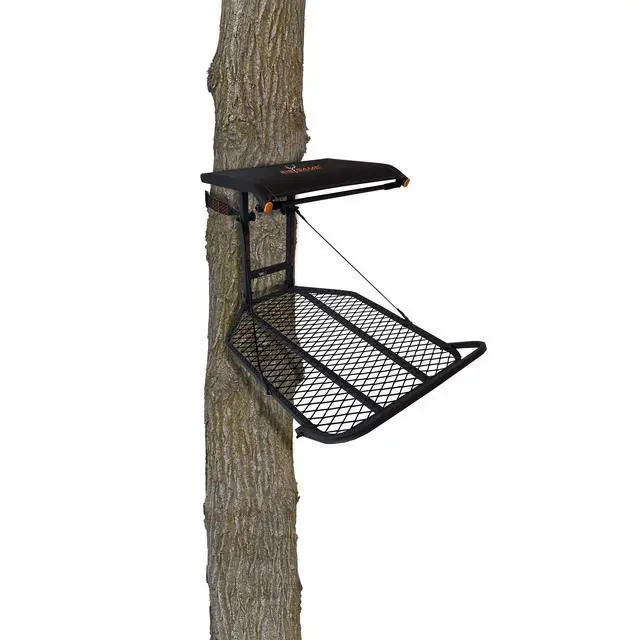 Alt view image 7 of 7 - Captain XC 1-Person Hang-On Treestand with Flex-Tek Seat, Supports Up to 300 Lbs - Adjustable Tree Stand with Platform and Safety Harness for Shooting and Hunting Deer