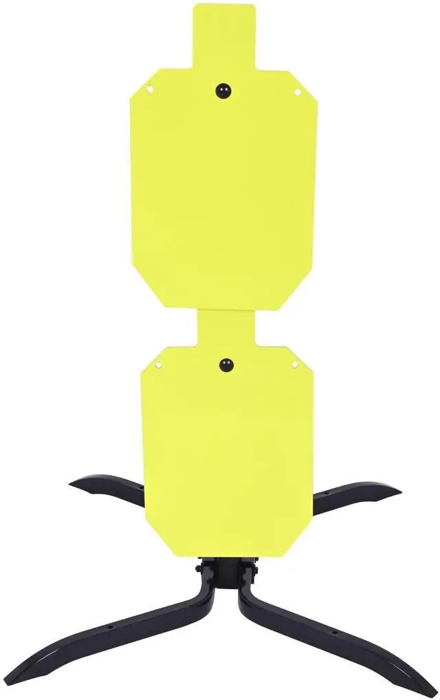 Main image of Target Stand System NP550 Steel 12"x 20" Shooting Silhouette and 2x4 | Target Stand Base with Post for Tactical Training Scenarios Powder Coated Black Green