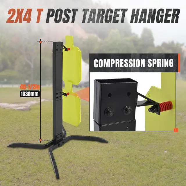 Alt view image 3 of 7 - Universal Target Stand System, Steel Shooting Targets with Stand, | NP550 Steel Target X 2