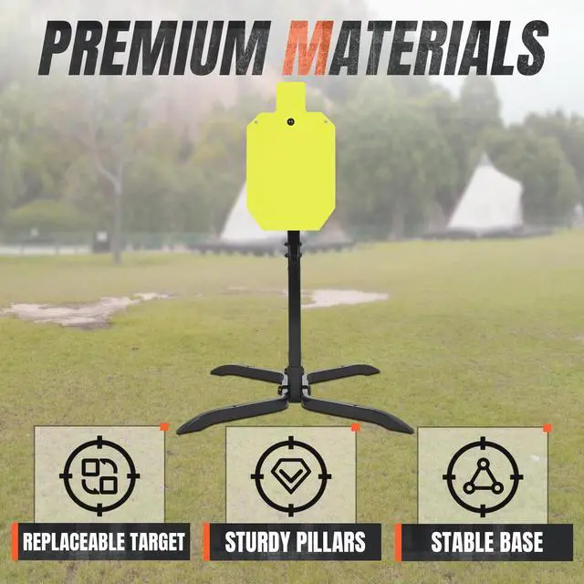 Alt view image 5 of 7 - Universal Target Stand System, Steel Shooting Targets with Stand, | NP550 Steel Target X 2