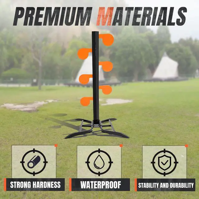 Alt view image 6 of 7 - 6" Dueling Tree Steel Target Kit, Portable Shooting Target for | Pistol and Rimfire Training and Shooting