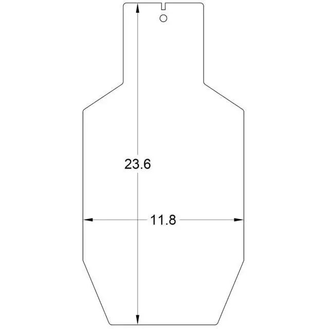 Alt view image 2 of 7 - IPSC Silhouette Torso Steel Targets