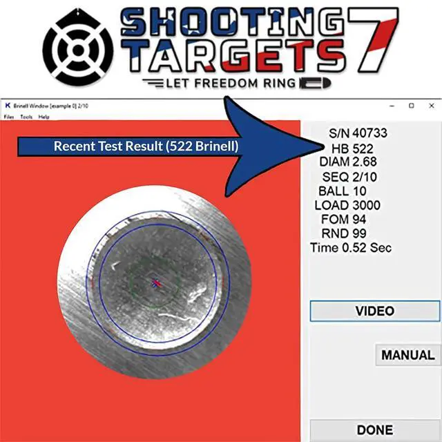 Alt view image 6 of 6 - AR500 Steel Targets - 2100 FPE - 3/8 Inch AR500 Steel Gong - Laser Cut, Zinc Plated, Reactive