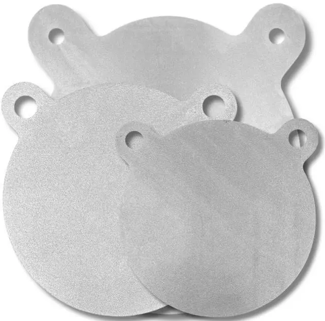 Main image of AR500 Steel Targets - 2100 FPE - 3/8 Inch AR500 Steel Gong - Laser Cut, Zinc Plated, Reactive