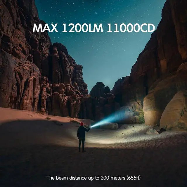 Alt view image 2 of 7 - FL22 Light M Lock Flashlight 1200 Lumens IP65 Waterproof LED Rail Mounted Tactical Flashlight with Pressure Switch (Nickel)
