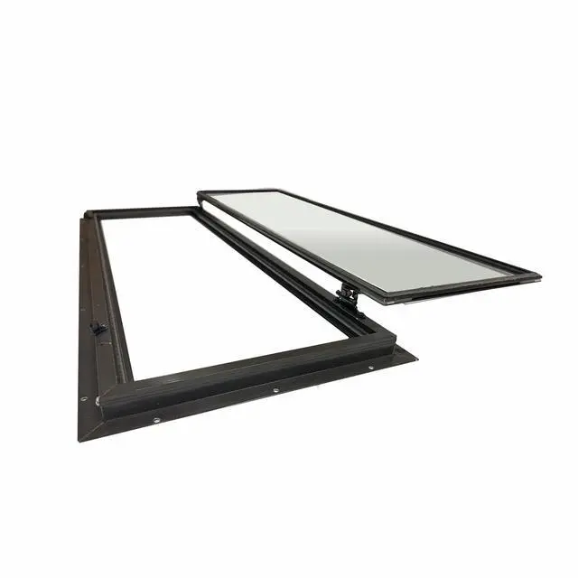 Alt view image 3 of 5 - Elusive Wildlife Original Deer Blind Window, Metal Frame with Glass, Framed Swing Sash Design, Weather Protected Hunting Window