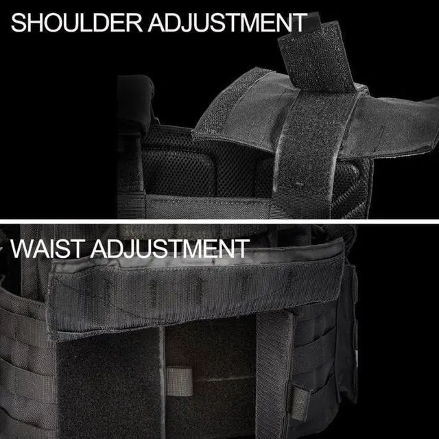 Alt view image 4 of 5 - 1000D Tactical Vest for Men Quick Release Modular Vest Adjustable Vest Outdoor