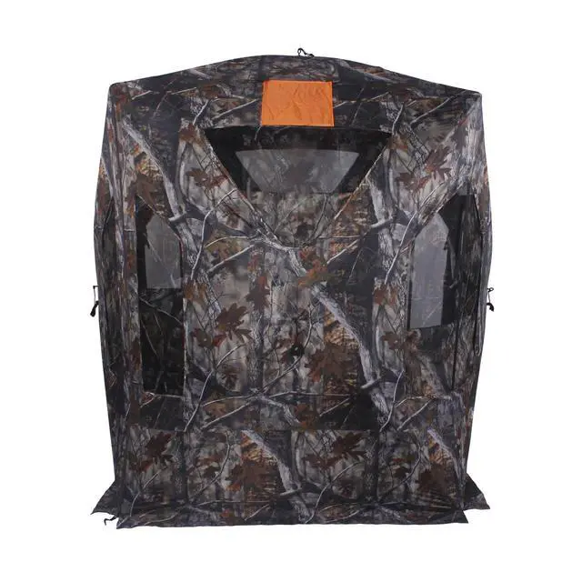 Alt view image 6 of 6 - Two-Tall Extra Tall Hunting Blind with Carrying Bag, 2-3 Person Pop Up Ground Blinds 270 Degree, Portable Hunting Tent for Deer & Turkey Hunting