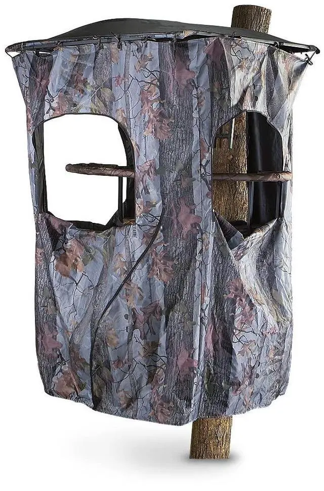 Main image of Universal Tree Stand Blind Kit for Hunting, Elevated Deer Blinds, Camo Tent