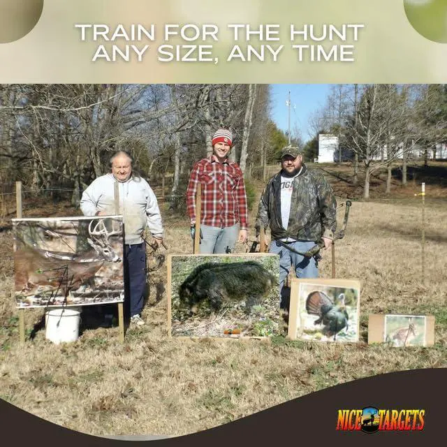 Alt view image 4 of 7 - Rabbit Archery Target 11.25" x 14.25" Photorealistic Life Size Plastic Animal Target Practice, Bow Targets for Archery Training, Hunting Targets with Vanishing Vital Zones, Made in USA