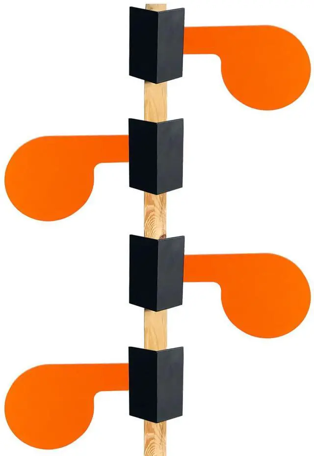Main image of 6" x 3/8" AR500 Dueling Tree Paddle Set Reactive Steel Dueling Tree Targets DIY Shooting Target Kit for Shooting Range Outdoor