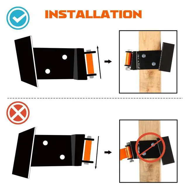 Alt view image 7 of 7 - 6" x 3/8" AR500 Dueling Tree Paddle Set Reactive Steel Dueling Tree Targets DIY Shooting Target Kit for Shooting Range Outdoor