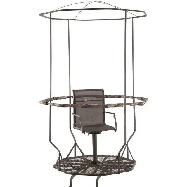 Alt view image 2 of 6 - Full Blind Enclosure 20' Tripod Hunting Deer Stand Cover, Camo