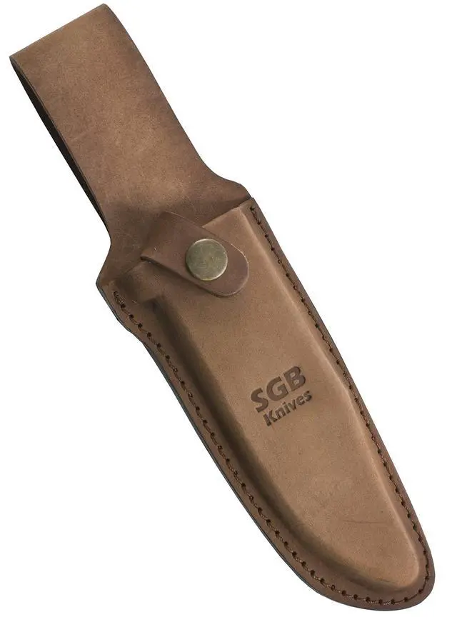 Alt view image 2 of 2 - Big Bear Bowie Stag Hunting Knife with Leather Sheath
