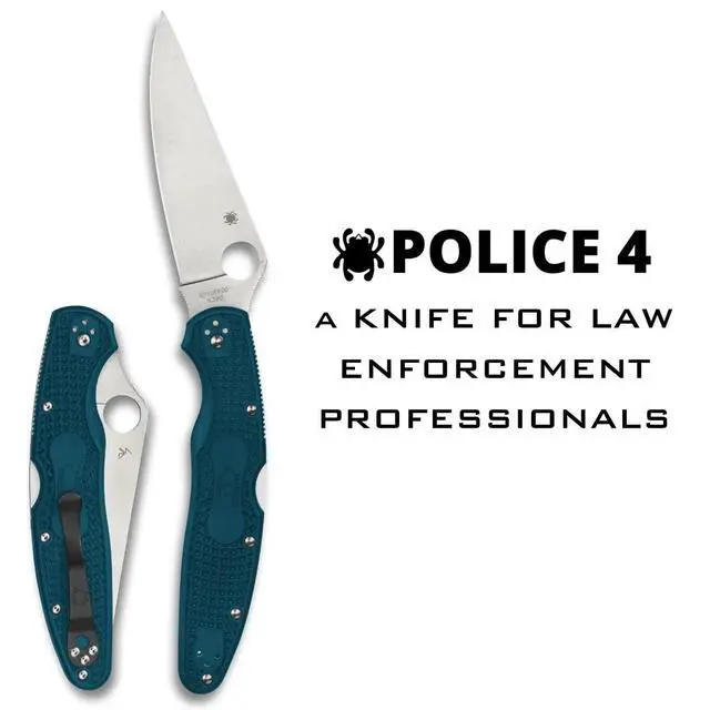 Alt view image 2 of 6 - Police 4 Lightweight Folding Pocket Knife, PlainEdge | 9.97" Overall Length, 4.38" K390 Steel Blade, FRN Handle, Back Lock, Full-Flat Grind