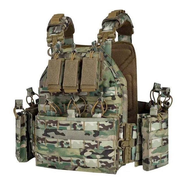 Alt view image 2 of 3 - 1000D Tactical Vest for Men Quick Release Modular Vest Adjustable Vest Outdoor