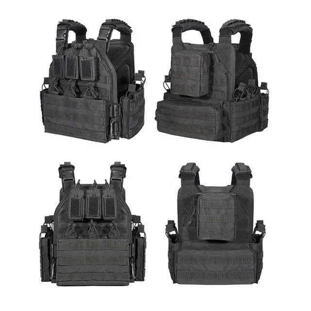 Alt view image 3 of 3 - 1000D Tactical Vest for Men Quick Release Modular Vest Adjustable Vest Outdoor