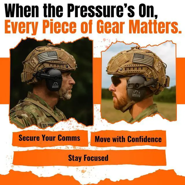 Alt view image 5 of 6 - Tigrett ARC Rail Adapter - Attach Walker's Razor Thin and Howard Leight Impact Sport Earmuffs to Your Helmet Using an Arc Rail, Choose FDE, Black, or Green