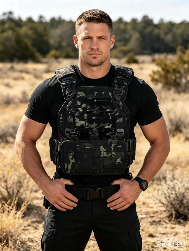 Alt view image 6 of 7 - Tactical Vest for Men Quick Release Laser-Cutting Modular Vest for Outdoor