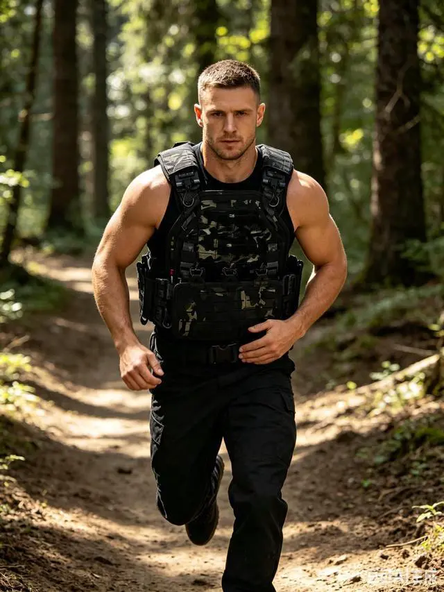 Alt view image 7 of 7 - Tactical Vest for Men Quick Release Laser-Cutting Modular Vest for Outdoor