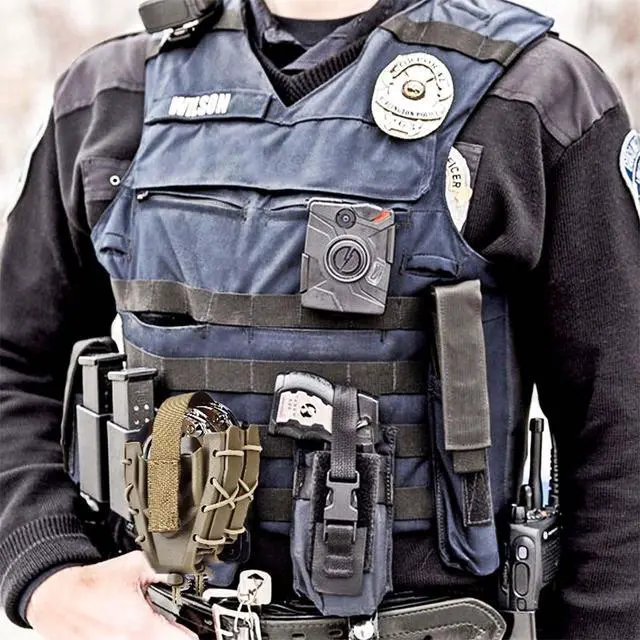 Alt view image 5 of 6 - Double Handcuff Holster, Open Top Handcuff Case, Law Enforcement Cuff Pouch for Duty Belt/MOLLE Tactical Vest