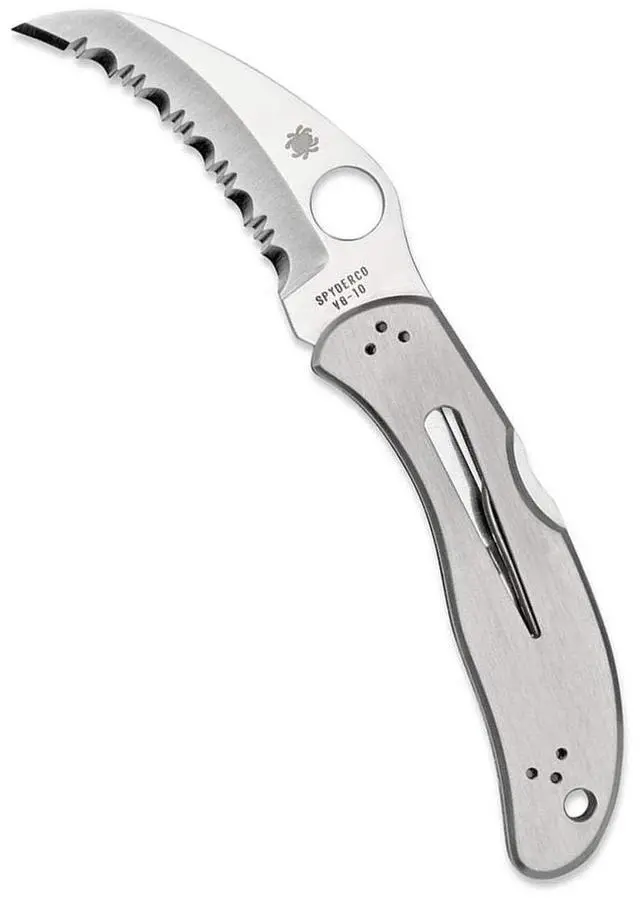 Main image of Harpy Folding Pocket Knife with 2.7" VG-10 Steel Blade and Stainless Steel Handle - EDC Knife for Men and Women, Perfect for Hunting, Tactical, Camping, Survival, Hiking - SpyderEdge - C08S
