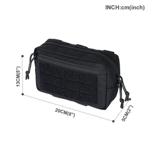 Alt view image 3 of 7 - Tactical Molle Admin Pouch for Tactical Vest Chest Waist Pack Utility Tool Pouch Tactical EDC Bag
