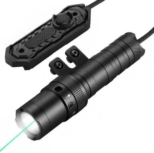 Main image of 2500 Lumen Tactical Flashlight, Aircraft Aluminum LED Weapon Light, MLOK Laser Light for Rail Mount, Rifle Flashlight with Momentary Strobe Function, Long Gun Flashlight with Remote Switch