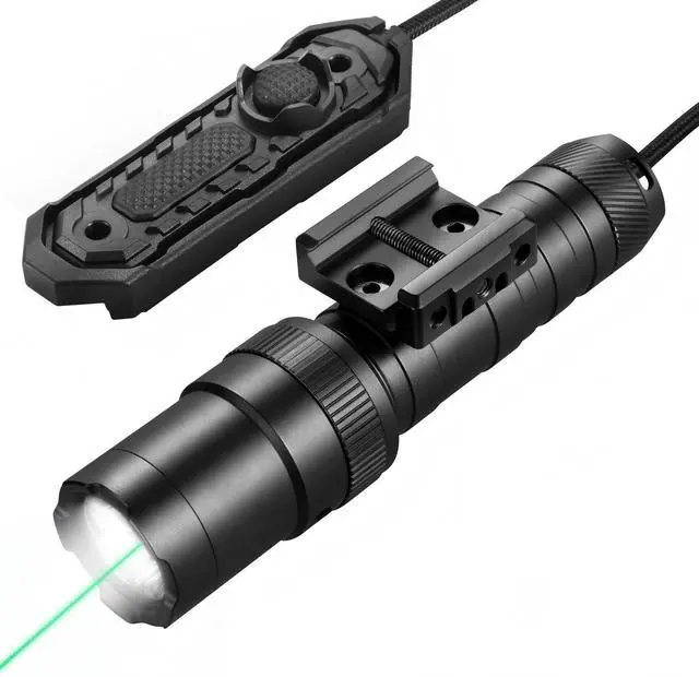 Main image of 2500 Lumen Tactical Flashlight, Aircraft Aluminum LED Weapon Light, Long Runtime 90 Minutes Picatinny Laser Light, Rifle Flashlight with Momentary Strobe Function,ar 15 rifle light with Remote Switch