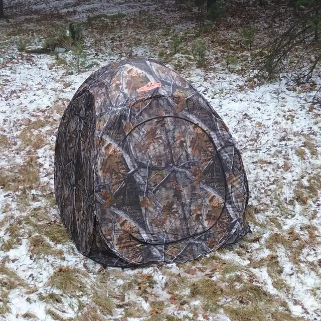 Alt view image 5 of 6 - Run & Gun Series 1-3 Pereson Pop-Up Ground Blind, Hunting Bilnd for Deer, Turkey Duck Hunting, Bow Hunting