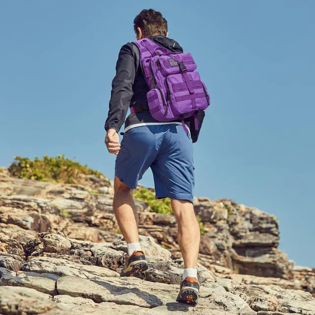 Alt view image 7 of 7 - Large Tactical EDC Sling Bag, Adjustable Holder Backpack for Men | 900D Polyester Durable & Water Resistant, Size: 12.9 * 13.8 * 5.9 Inches, Y strap Tactical storage, Outdoor, Multi Pockets