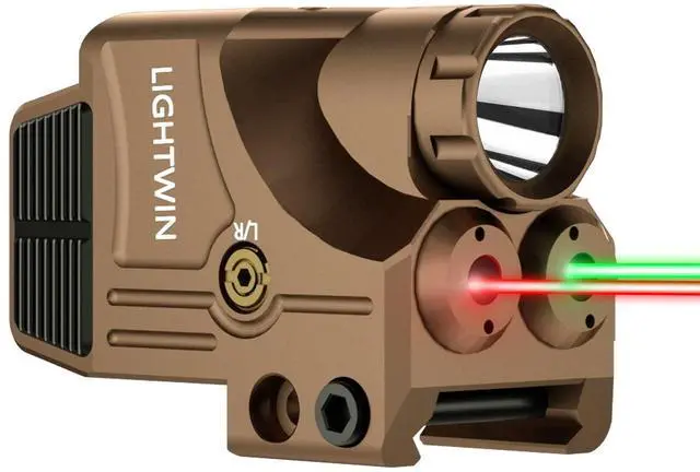 Main image of Red/Green/Blue/Purple Laser Beams with 800 Lumens Flashlight for Pistols, 3 in1 Laser Light Combo, Tactical USB Rechargeable Laser Sight, Strobe & Steady Flashlight for Picatinny Rail