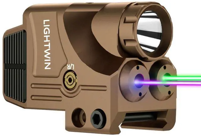 Main image of Red/Green/Blue/Purple Laser Beams with 800 Lumens Flashlight for Pistols, 3 in1 Laser Light Combo, Tactical USB Rechargeable Laser Sight, Strobe & Steady Flashlight for Picatinny Rail